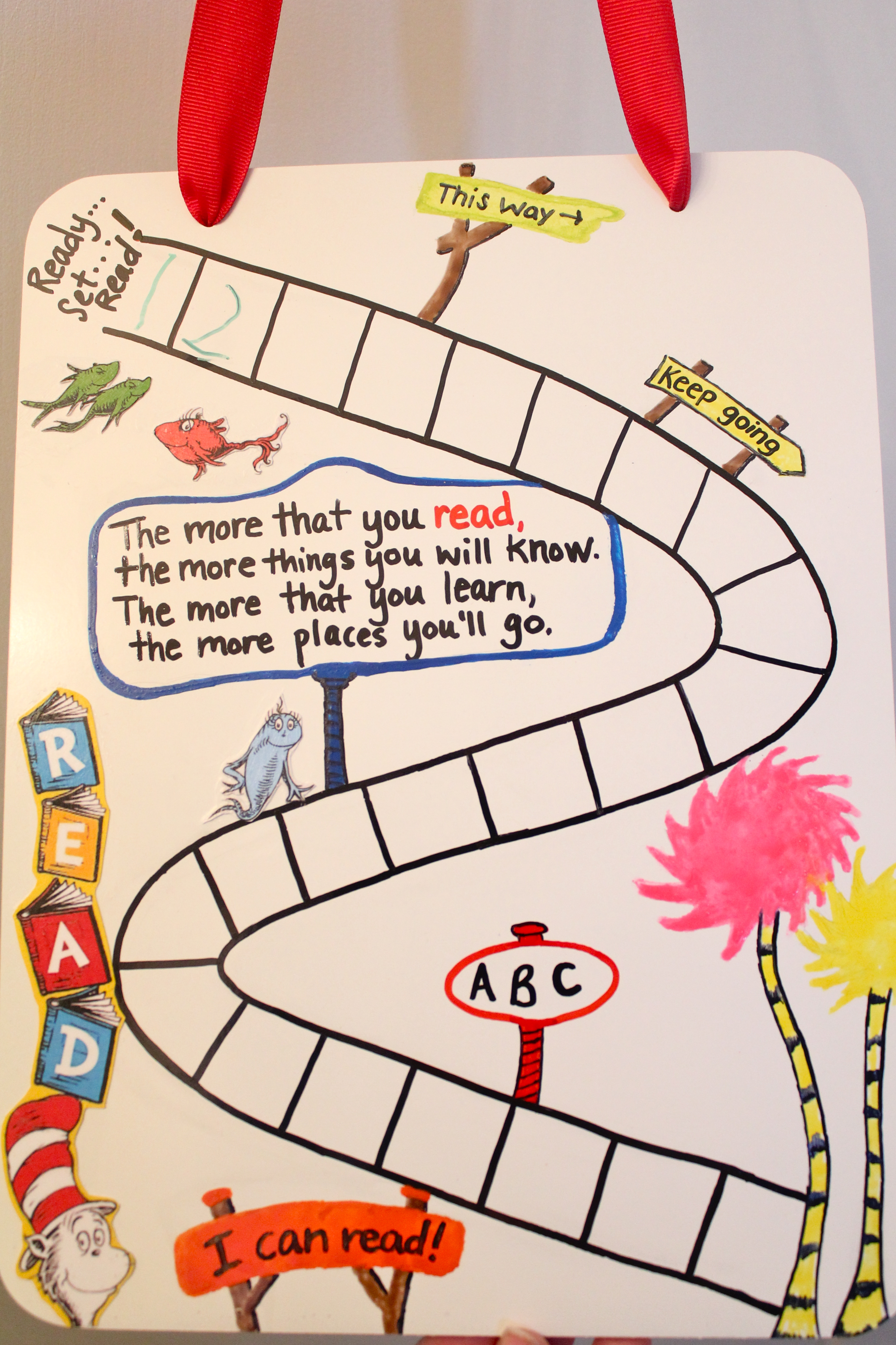Dr. Seuss Reading Chart | Fun Family Crafts