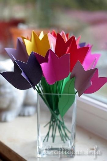 Paper Tulip Bouquet | Fun Family Crafts