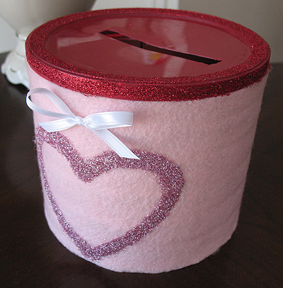 Glitter Coffee Can Valentine Box