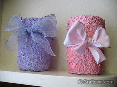 Textured Valentine Jars