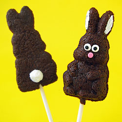 Chocolate Easter Bunny Cookies