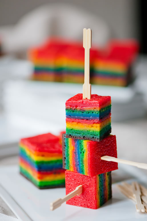 Rainbow Cake Cubes | Fun Family Crafts