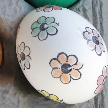 Stamped and Painted Easter Eggs