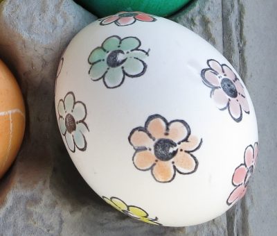 Stamped and Painted Easter Eggs