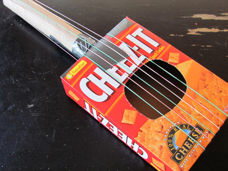 Recycled Box Guitar Fun Family Crafts