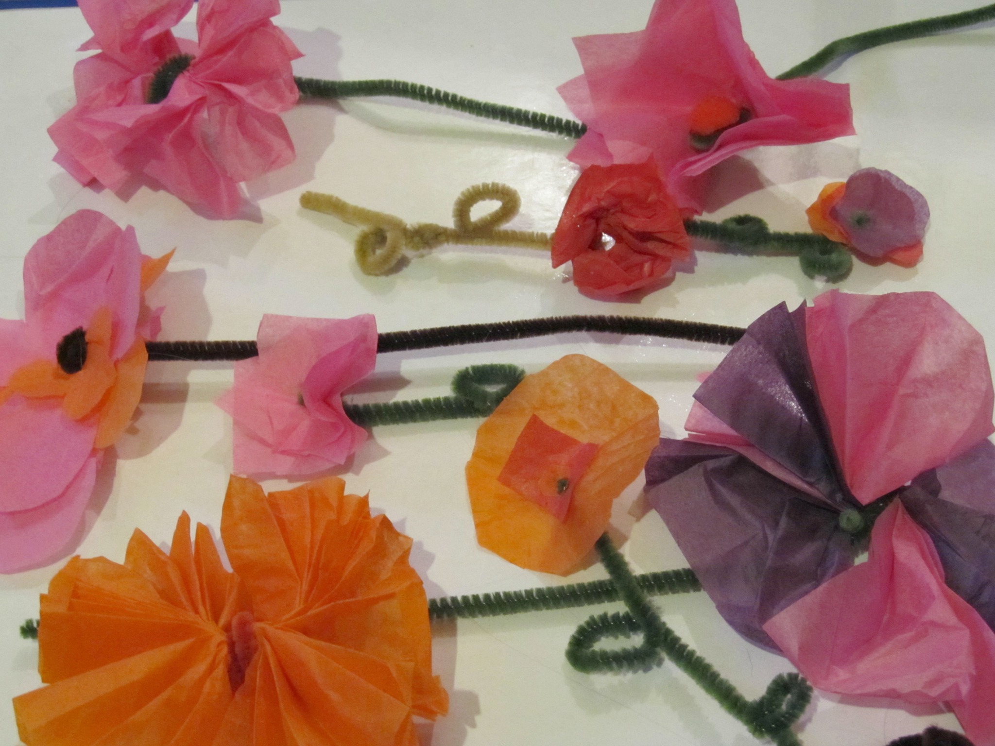 Spring Tissue Paper Flowers | Fun Family Crafts