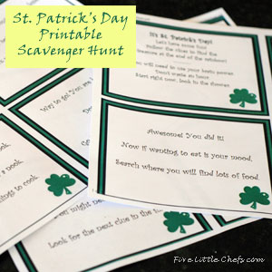 St Patricks Day Scavenger Hunt Printable