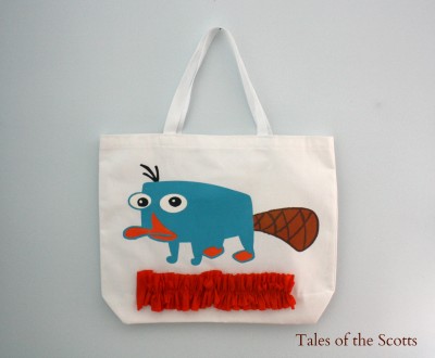 Perry the Platypus Tote Bag
