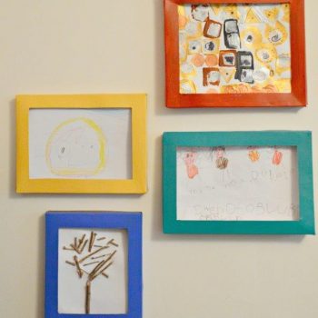 Cereal Box Picture Frames
