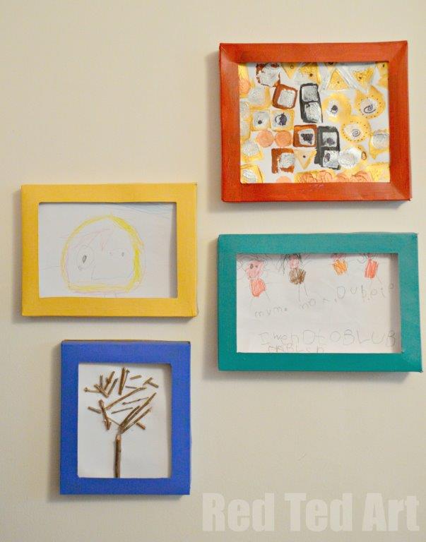 Cereal Box Picture Frames Fun Family Crafts