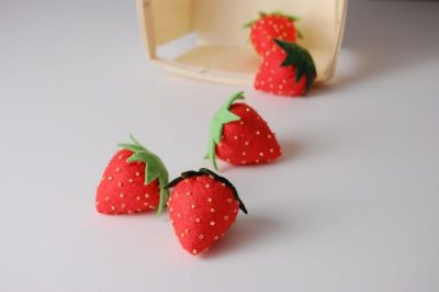 Felt Strawberries