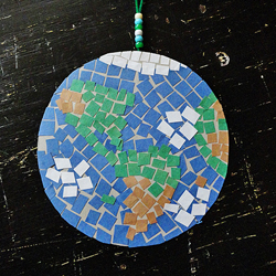 Earth Day Craft: Mosaic Earth