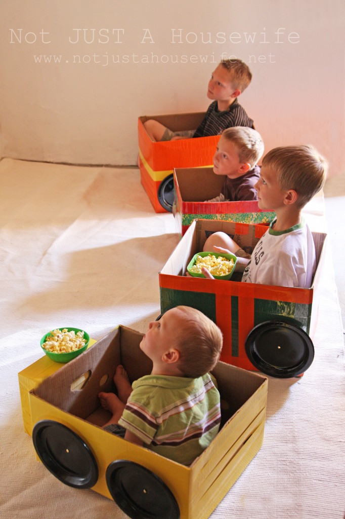 Cardboard Cars for a Homemade Drive-In Theater | Fun Family Crafts