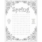 Spring Word Search & Puzzles | Fun Family Crafts