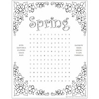 Spring Word Search & Puzzles