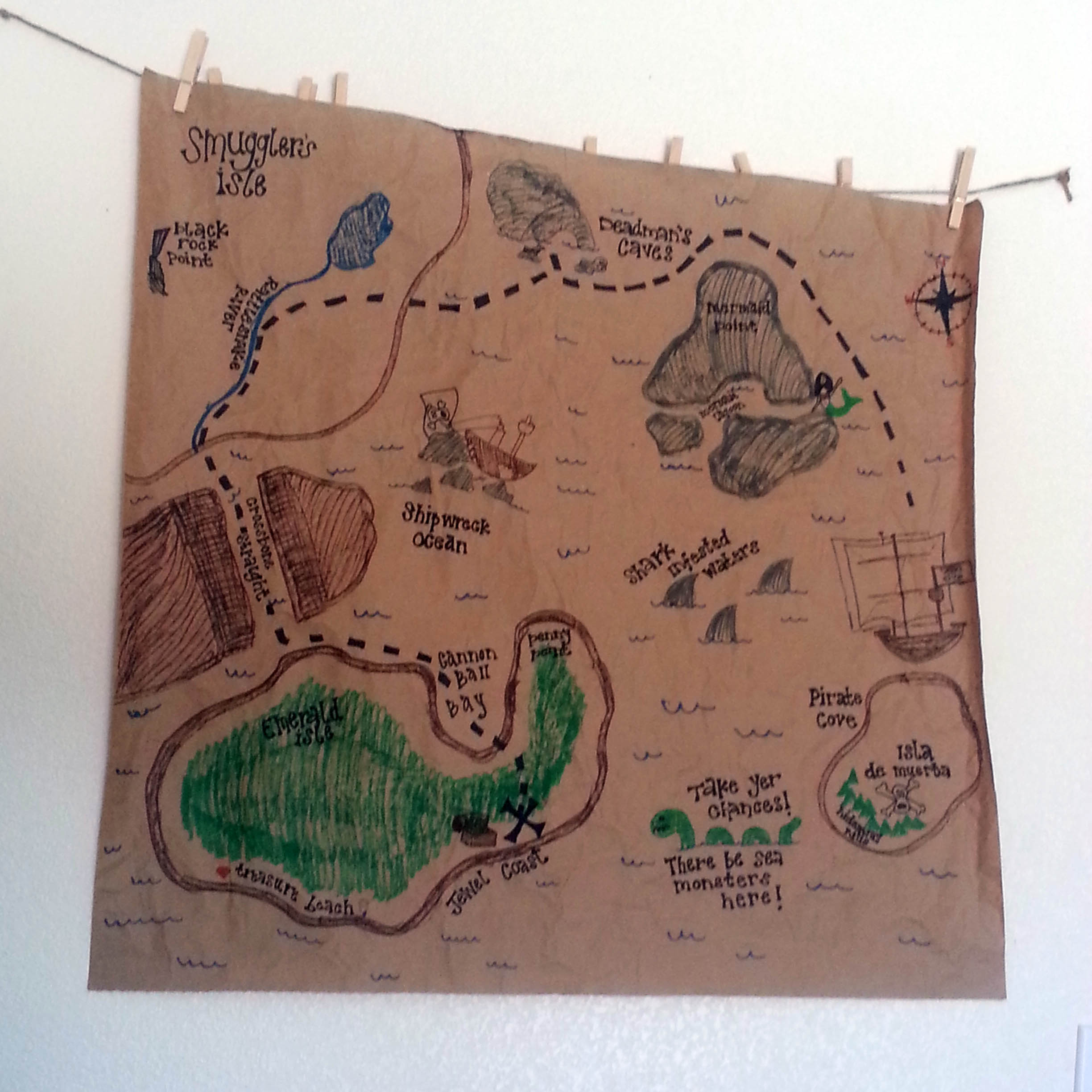 pirate treasure map fun family crafts