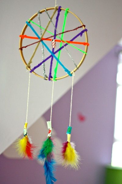 Dream Catcher with Fabric Beads | Fun Family Crafts