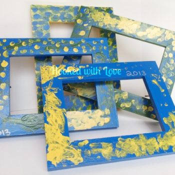 Finger Painted Picture Frames