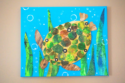 Mixed Media Turtle | Fun Family Crafts