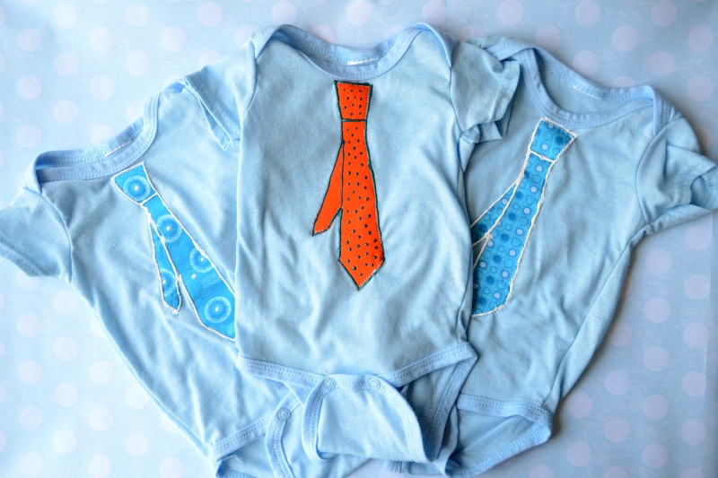 Skinny Tie Onesies with Fabric Paint | Fun Family Crafts