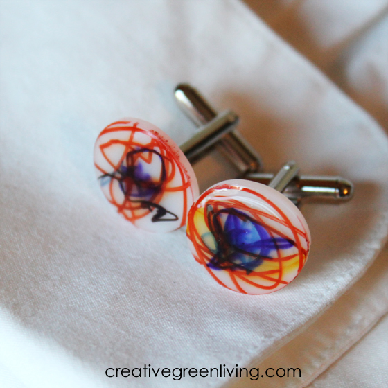 Shrink Plastic Cuff Links Fun Family Crafts
