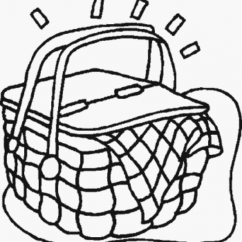 Picnic Coloring Page