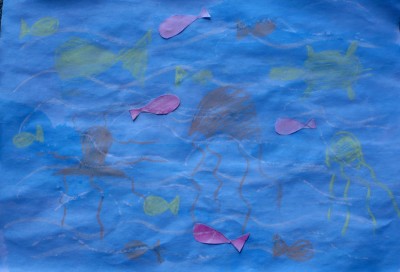 Fish & Chalk Painted Jellyfish
