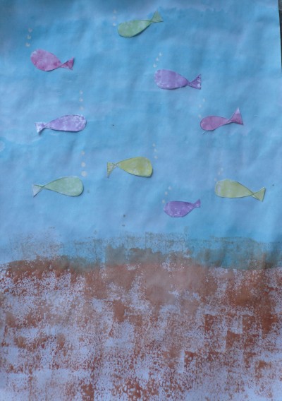 Sponge Prints - Sea & Fish