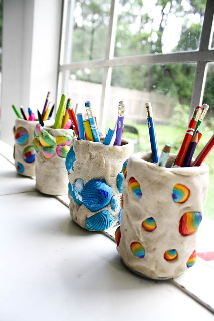 Seashell Pencil Holder