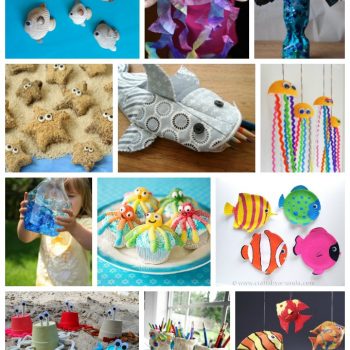 World Oceans Day falls on June 8th and kids love making ocean crafts and recipes, so we've collected over 200 ocean themed crafts and edible crafts for you!
