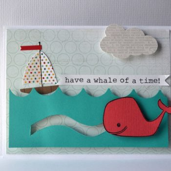Swimming Whale Card