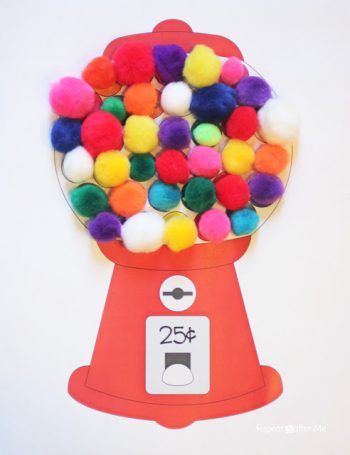 Pom Pom Gumball Machine | Fun Family Crafts