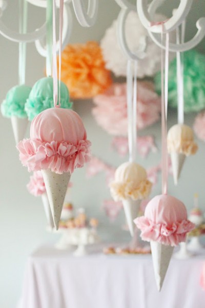 Ruffled Ice Cream Cones