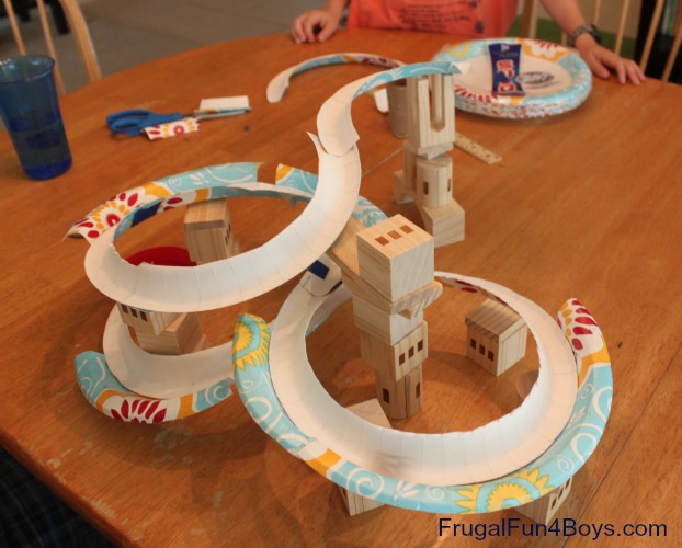 Paper Plate Marble Track Fun Family Crafts