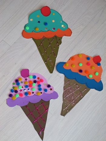 Paper Ice Cream Cones | Fun Family Crafts