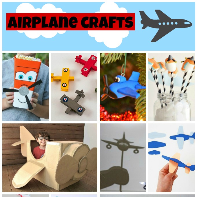 Cardboard Box Airplane, Crafts for Kids