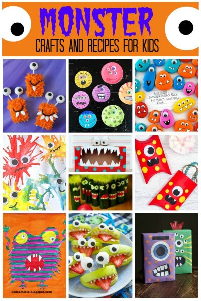 monster crafts and recipes for kids