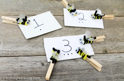 Bee-Themed Number Matching Game
