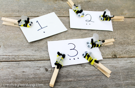 Bee-Themed Number Matching Game | Fun Family Crafts