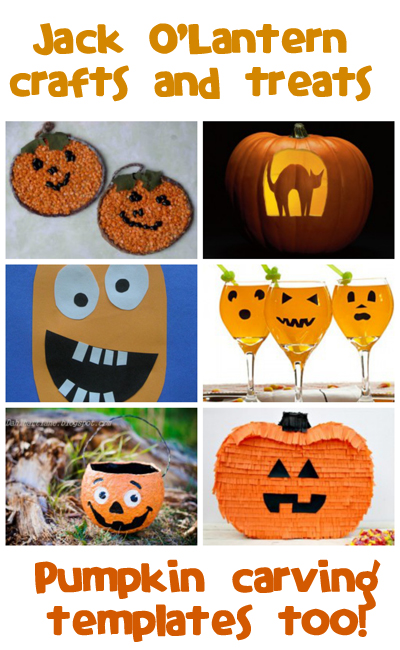 Jack o'Lantern Crafts, Recipes & Carving Templates - Fun Family Crafts