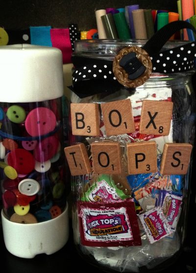 Box Tops Storage Jar
