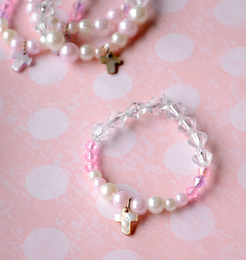 Child Pearl Stretchy Bracelet | Freshwater Pearls & Customizable Charm –  Pearlygirls