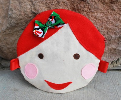 Doll Face Circle Pouch
