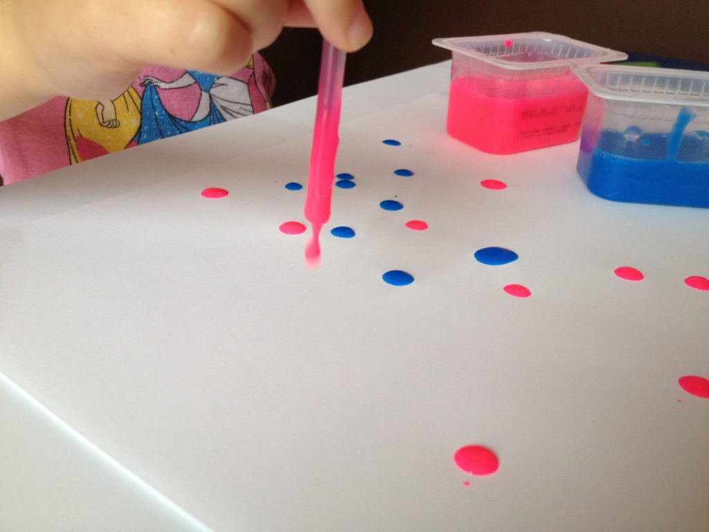 Drip Painting with Straws Fun Family Crafts