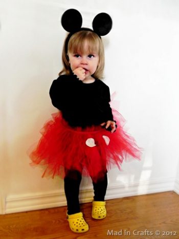 Girl's Mickey Mouse Costume | Fun Family Crafts