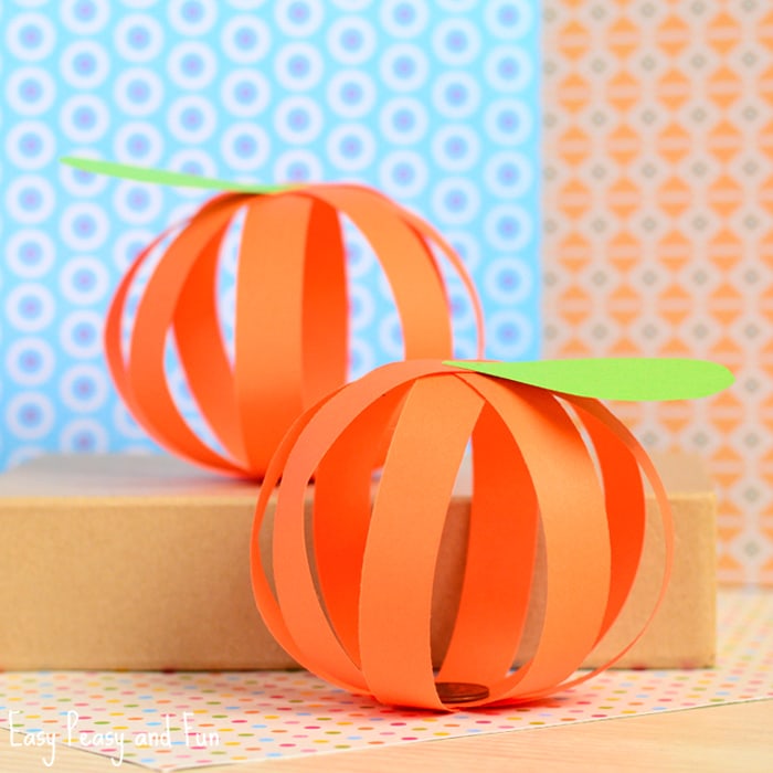 Paper Pumpkin Craft | Fun Family Crafts