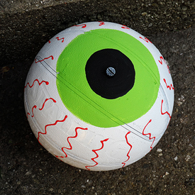 Upcycled Basketball Eyeball
