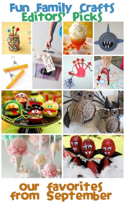 Fun Family Crafts Editors' Picks: September 2013