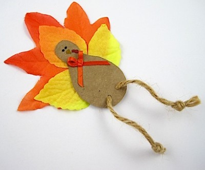 Fall Leaf Turkey Magnet