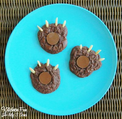 Brownie Bear Claw Cookies